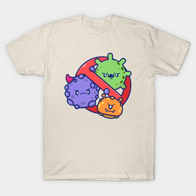 Cute Virus Cartoon T-Shirt by Catalyst Labs